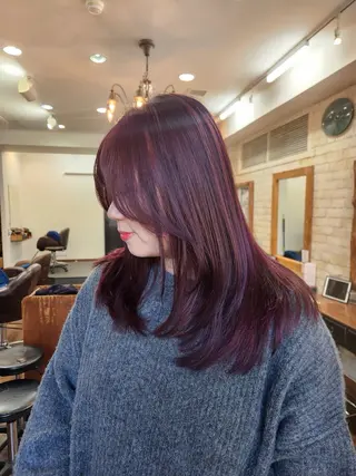 ミディアム カラー ティセラ/ カットモデル募集中のヘアスタイル