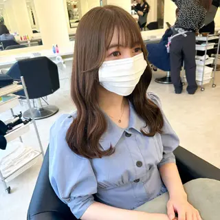 ロング カラー NANO/ ブリーチ×レイヤーのヘアスタイル