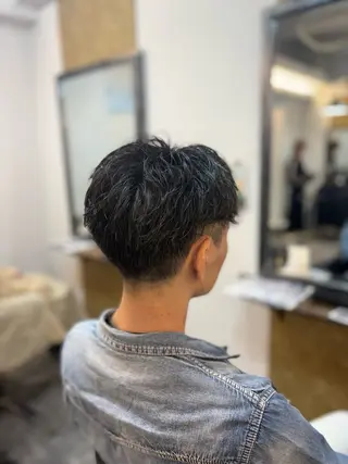 ショート パーマ メンズ メンズカットモデル 募集🚹✨荒井雛子のヘアスタイル