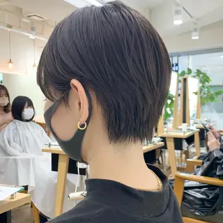 ミディアム カラー パーマ ヘアアレンジ メンズ キッズ ネイル マツエク・マツパ レイヤーカット/ 巻ける縮毛矯正のヘアスタイル