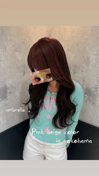 カラー 🎼デザインカラー ヘアメ たま🎀のヘアスタイル