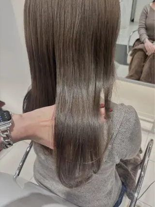 セミロング カラー BiBi 武田 あやのヘアスタイル