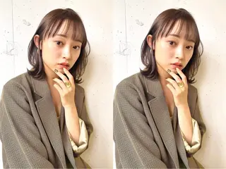 ミディアム 透明感カラー / Rio👶🏻💞のヘアスタイル