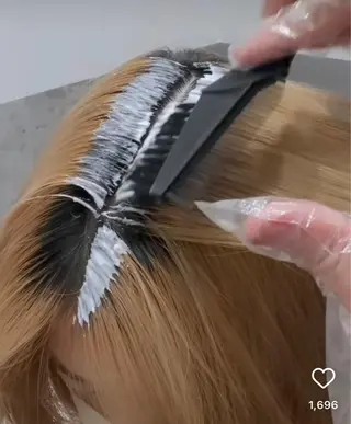 カラー ボブ/レイヤーカット 縮毛矯正/コウキ新宿のヘアスタイル
