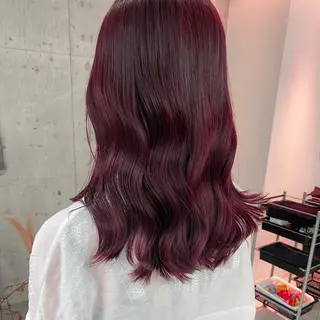 ロング カラー ヘアアレンジ 美髪矯正 韓国レイヤーのヘアスタイル