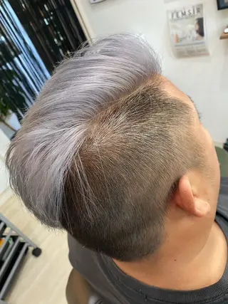 ショート カラー メンズパーマ /栄/伊藤りんなのヘアスタイル