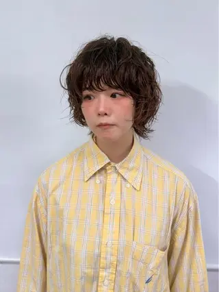 ショート パーマ パーマ/レイヤー エクステ/kokiのヘアスタイル