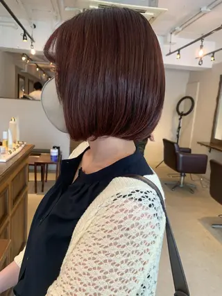 ショート カラー 透明感カラー✂︎ /縮毛矯正/YUKAのヘアスタイル