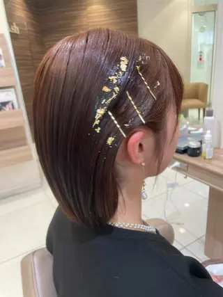 ショート ヘアアレンジ 韓国ヘアメイク🎀/ 縮毛矯正✨山本媛香のヘアスタイル