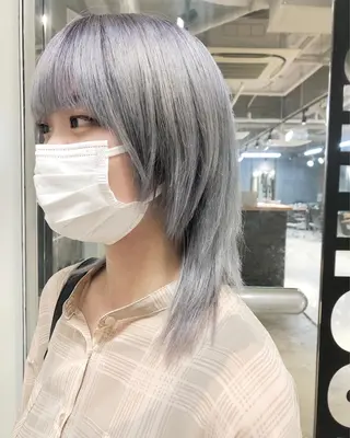 ミディアム カラー ヘアアレンジ メンズ特化✂️栗原 侑也のヘアスタイル