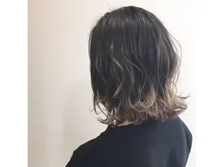 ミディアム カラー ヘアアレンジ パーマ 恩田 さやかのヘアスタイル