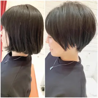 ショート カラー 大人女性ショート専門 tomodaのヘアスタイル