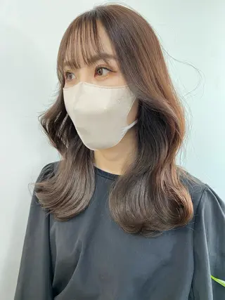 ミディアム カラー パーマ ヘアアレンジ メンズ キッズ ネイル マツエク・マツパ アイブロウ レイヤーカット✂️ 艶髪/小田部慎也のヘアスタイル