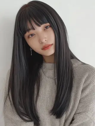 ロング レディースカット モデル/金川なづなのヘアスタイル