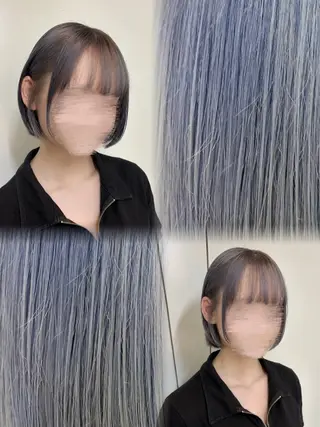 ショート カラー 🎀asumi🍓艶 髪🍓ハイトーン🎀のヘアスタイル
