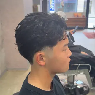 ショート パーマ ヘアアレンジ メンズ MENIN メンズ サロン 望月 涼太のヘアスタイル