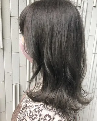 セミロング カラー 🍊新宿南口🍊 ERINAのヘアスタイル