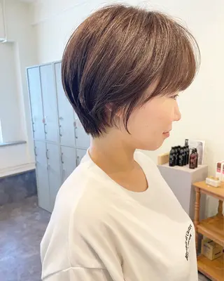ショート 山谷 裕紀のヘアスタイル