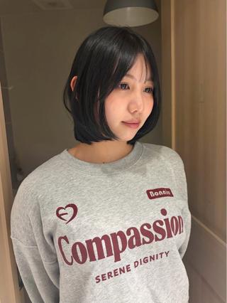 ミディアム カラー -みつま はるな-のヘアスタイル