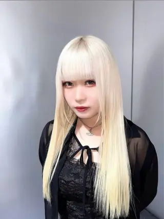 ロング カラー ブリーチなし透明感 カラー🤍ྀིきららのヘアスタイル