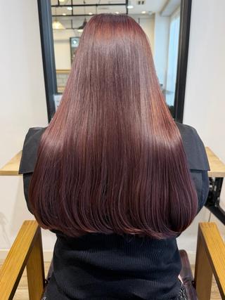 ロング カラー 石川絢佳/ 顔周り×暖色のヘアスタイル