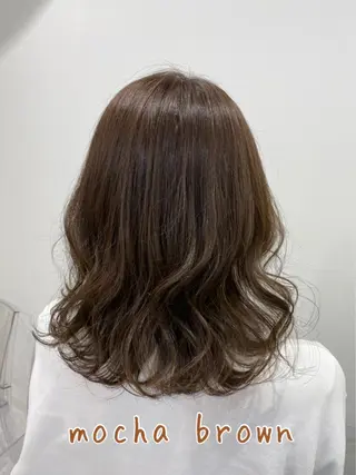 ミディアム カラー パーマ ヘアアレンジ 🩶透髪×モテ髪🩶 FRUITS🏹🩶のヘアスタイル