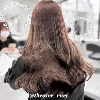 ロング カラー ふわっと抜け感🫧 ブラウンベージュ🤎のヘアスタイル