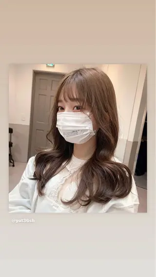 ロング レイヤーカット ショートカットパーマのヘアスタイル