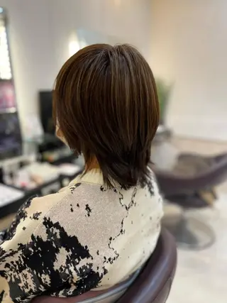 ミディアム カラー トータルビューティー K:R鶴川のヘアスタイル