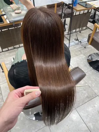 セミロング 髪質改善カラー 指名No.1👑のヘアスタイル
