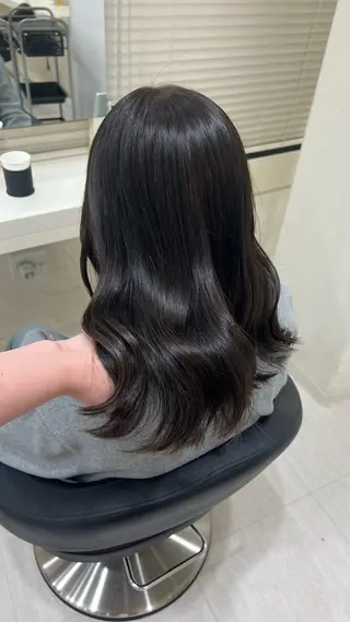 ミディアム カラー ヘアアレンジ 韓国レイヤー&ピンク 艶髪🩶maikoのヘアスタイル