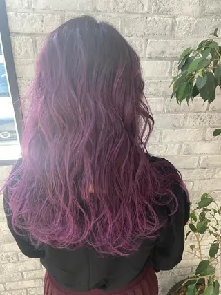 ロング カラー Oopsレイヤー 加藤澄都のヘアスタイル