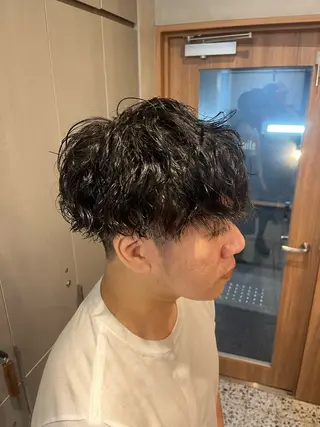 ショート パーマ メンズ 山下和輝/fifth メンズパーマのヘアスタイル