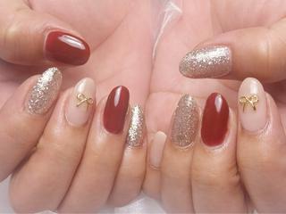 ネイル 愛nailsalon フィルイン・長さ出しのネイルデザイン
