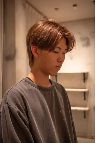 カラー メンズ COME ＧHEAD 想大のヘアスタイル