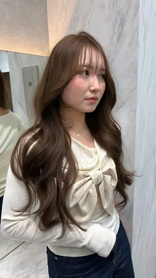 ロング カラー レイヤーダブルカラー KYONのヘアスタイル