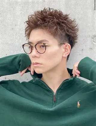 ショート メンズパーマ熊谷 フェザー/SOTAのヘアスタイル