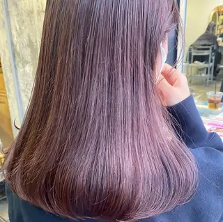 セミロング カラー ヘアアレンジ 福岡似合わせレイヤー /ウルフ/ハイトーンのヘアスタイル