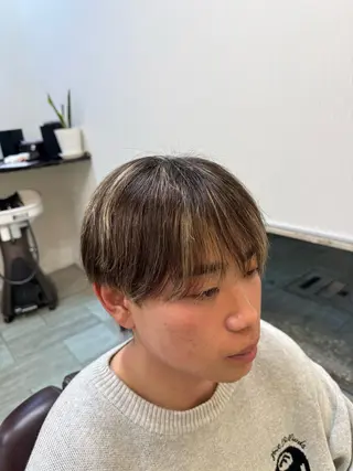 カラー メンズ 永井 天斗のヘアスタイル