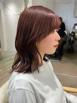ミディアム 山崎結菜 髪質改善💎のヘアスタイル