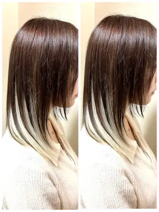 ミディアム カラー レイヤー/ボブ 特化✂️福岡のヘアスタイル