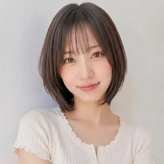 ショート 庭木華瑠🐾ボブ🧡 透明感カラー✨のヘアスタイル