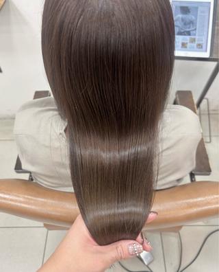 ミディアム カラー 頭皮×髪質改善 透明感カラー💎中村のヘアスタイル