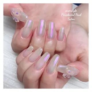 ミディアム ネイル 🐾enen style 🐾のネイルデザイン