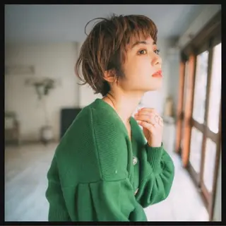 ショート 透明感ダブルカラー/ 似合わせボブ👑涼介のヘアスタイル