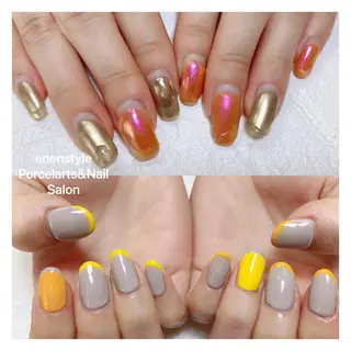 ミディアム ネイル 🐾enen style 🐾のネイルデザイン
