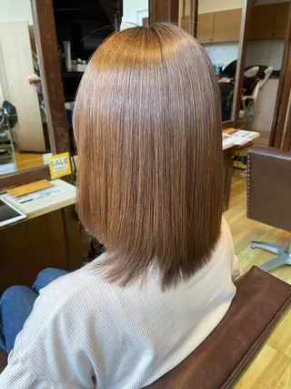 ミディアム duaPAPASS 森本歩のヘアスタイル