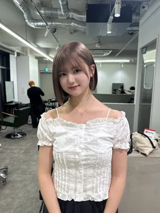 ショート カラー ハイトーン/ カラー/めい🎀のヘアスタイル