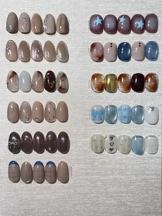 ネイル ネイル💕& まつ毛パーマのネイルデザイン