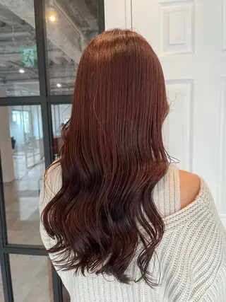 ロング カラー ヘアアレンジ REONA🪽✨薬院 レイヤーカット🫧のヘアスタイル